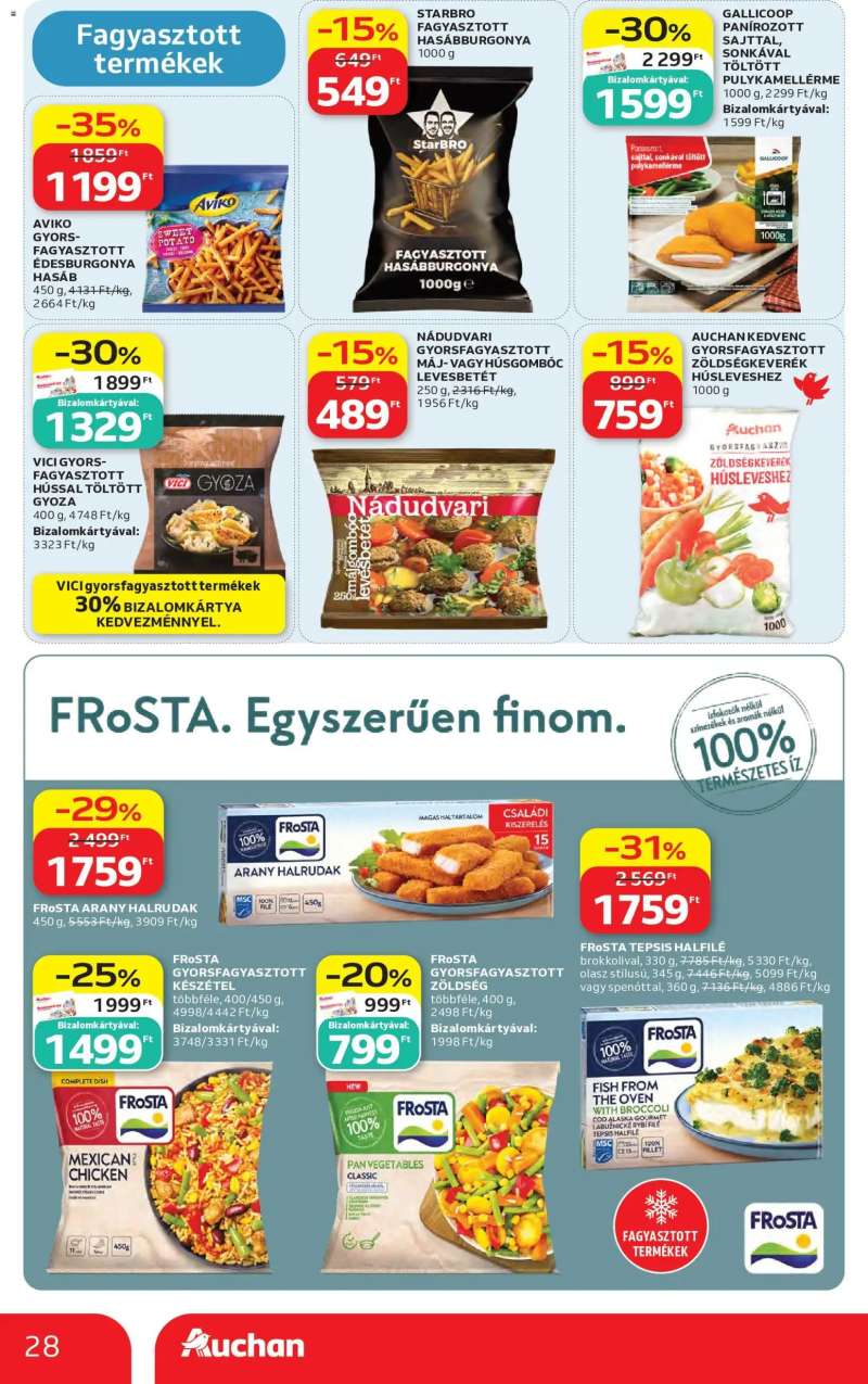 Auchan Auchan akciós újság 28 oldal