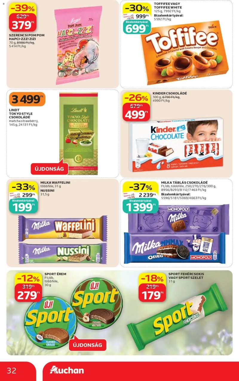 Auchan Auchan akciós újság 32 oldal