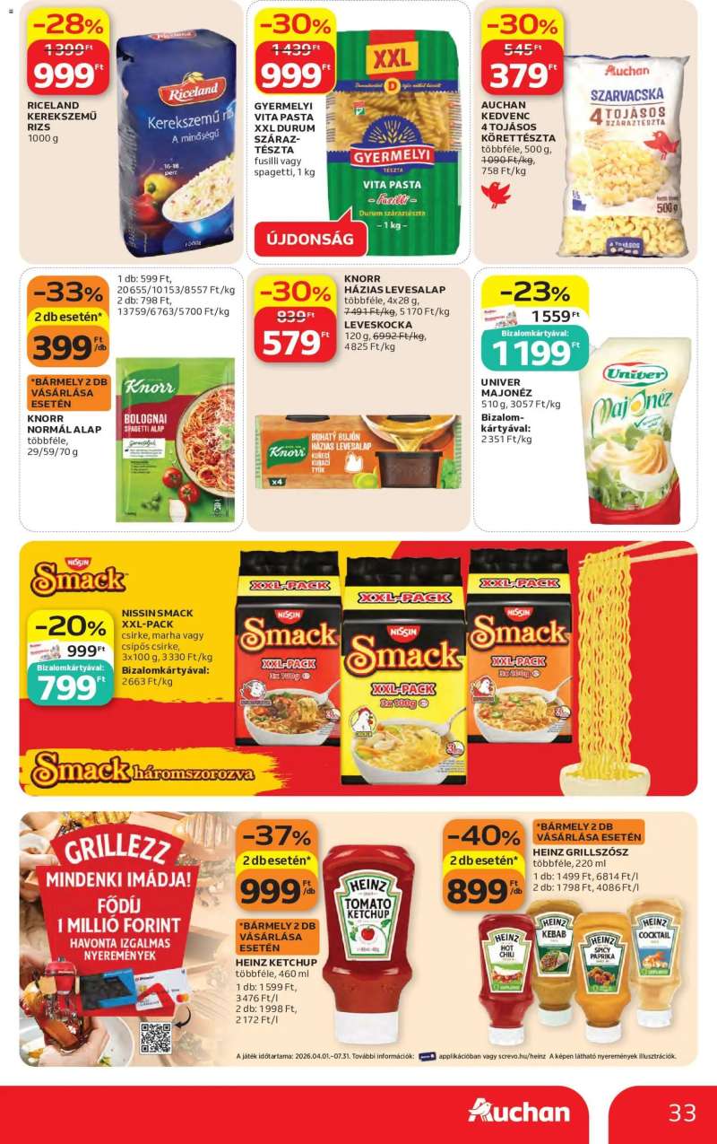 Auchan Auchan akciós újság 33 oldal