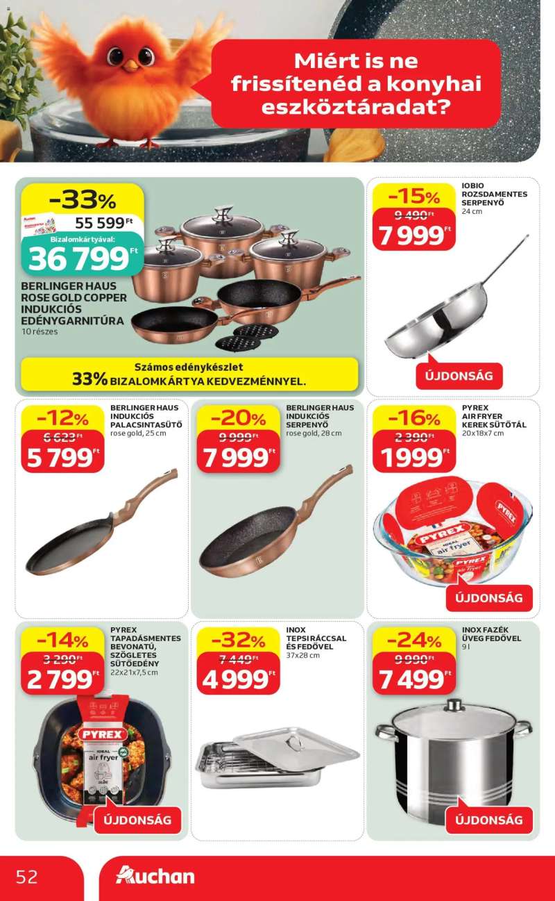 Auchan Auchan akciós újság 52 oldal