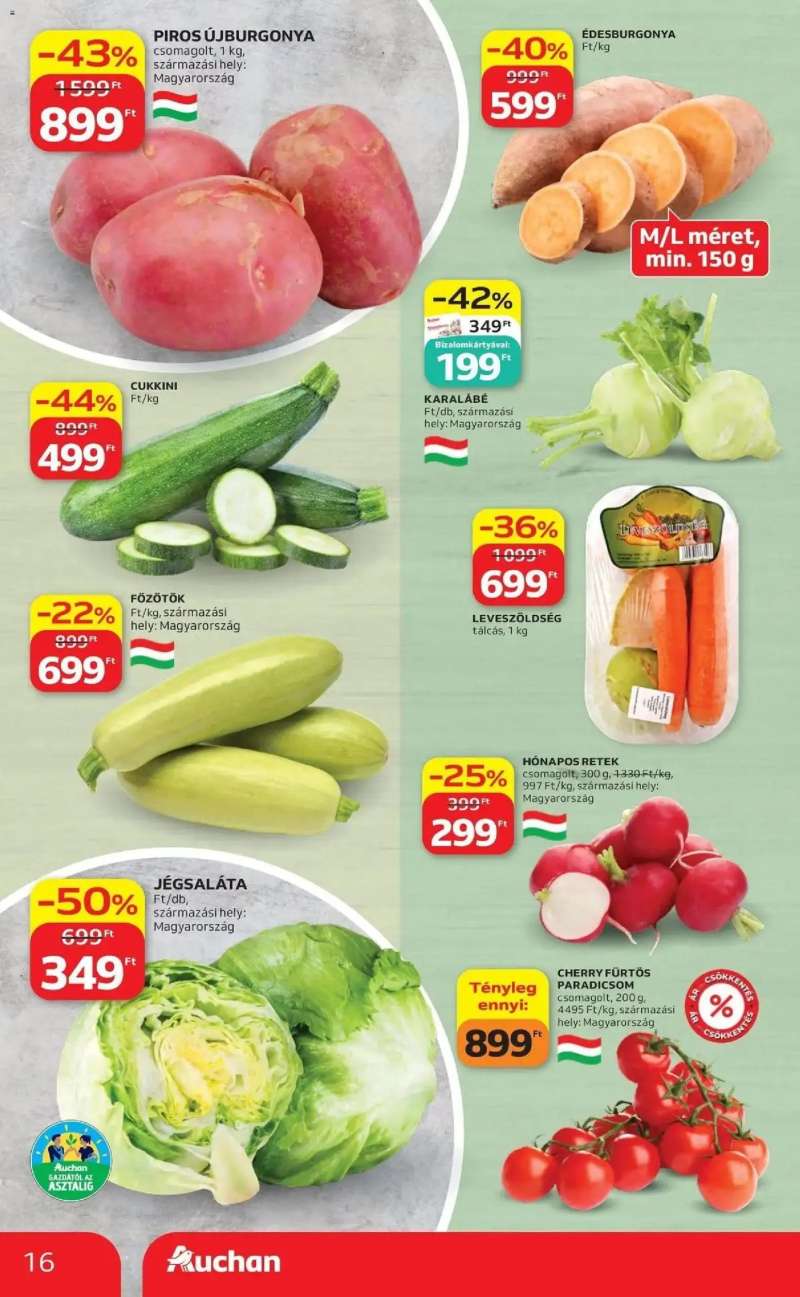 Auchan Auchan akciós újság Budapest 16 oldal