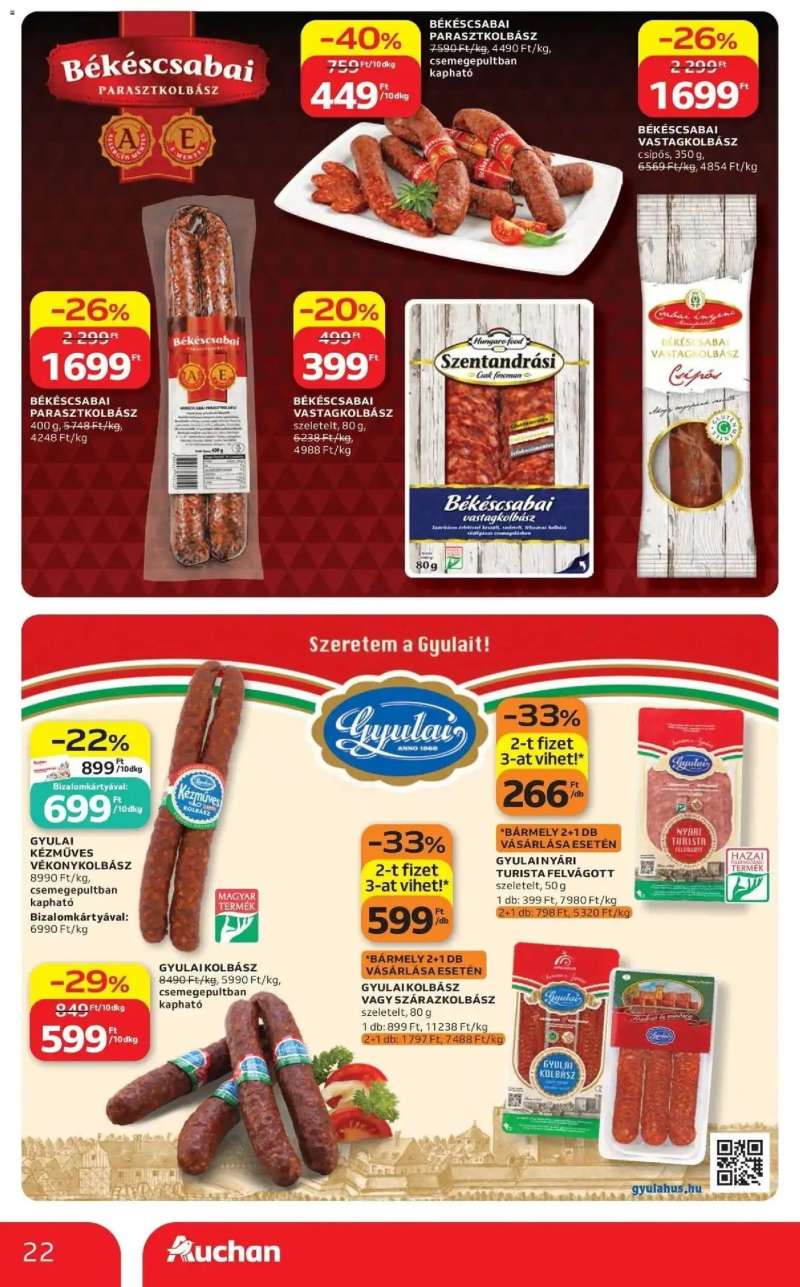 Auchan Auchan akciós újság Budapest 22 oldal