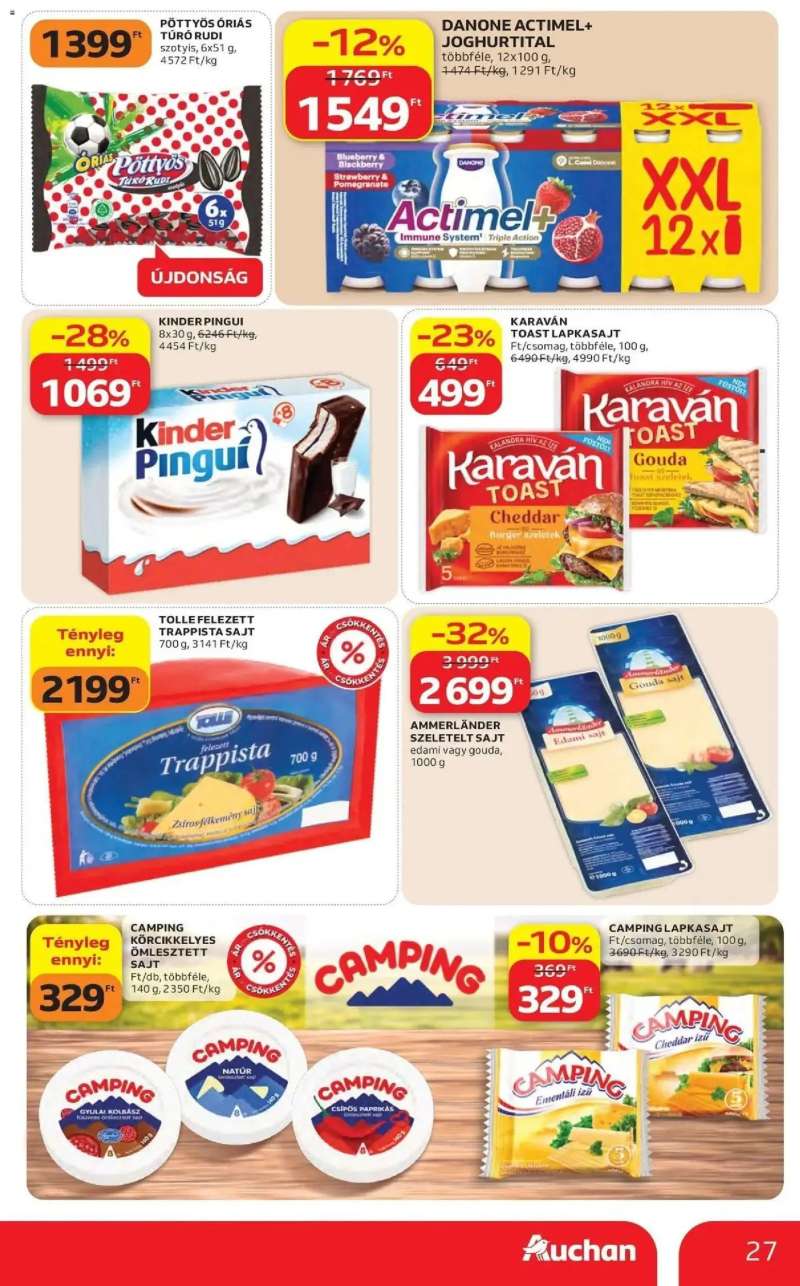 Auchan Auchan akciós újság Budapest 27 oldal