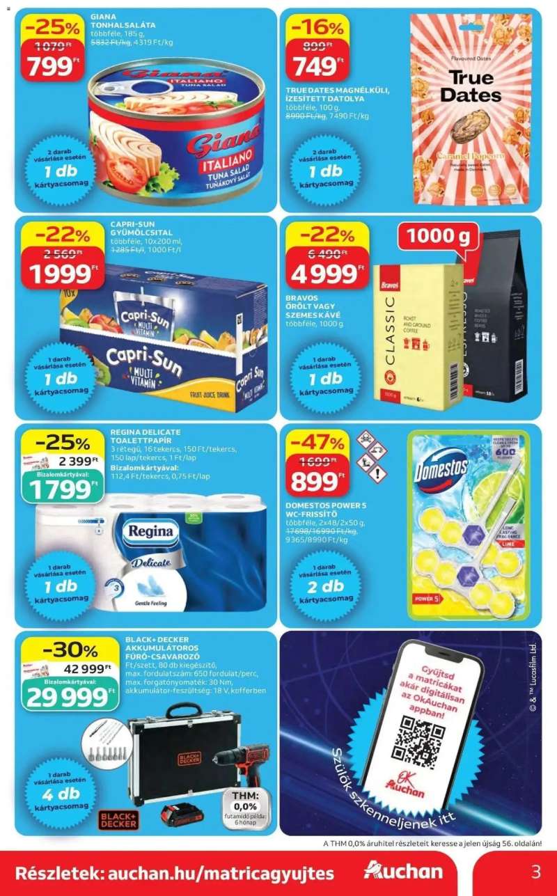 Auchan Auchan akciós újság Budapest 3 oldal