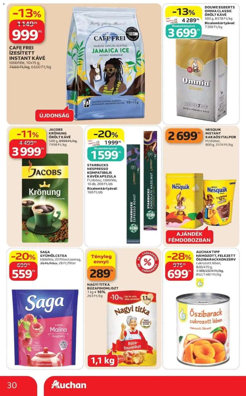 Auchan Auchan akciós újság Budapest 30 oldal