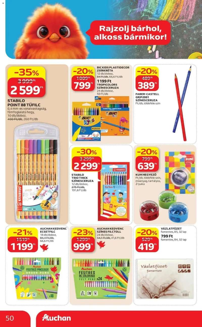 Auchan Auchan akciós újság Budapest 50 oldal