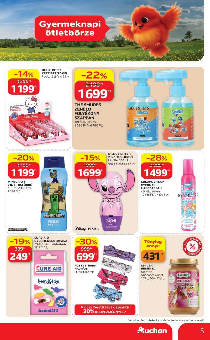 Auchan Auchan Gyereknapi ajanlataink 5 oldal