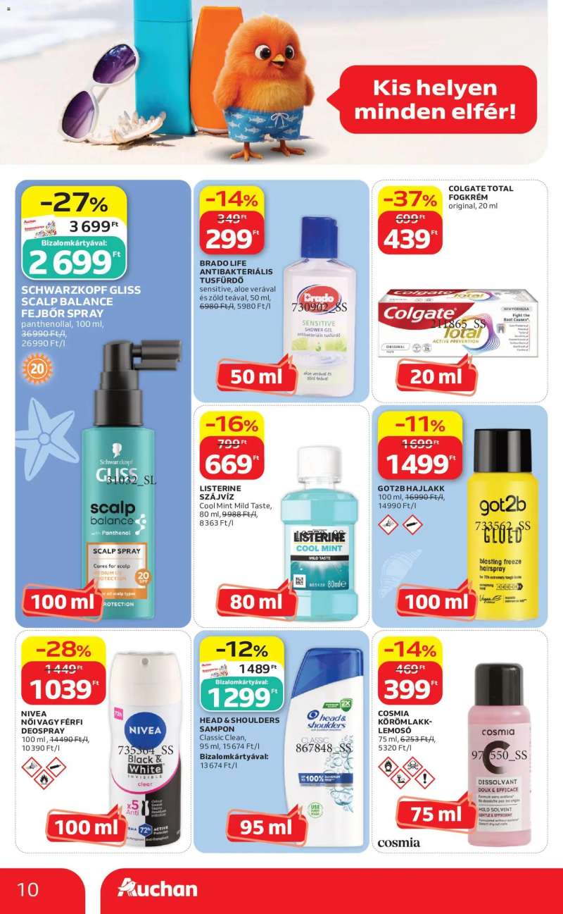 Auchan Auchan Szezonnyitó Strand katalógus 10 oldal