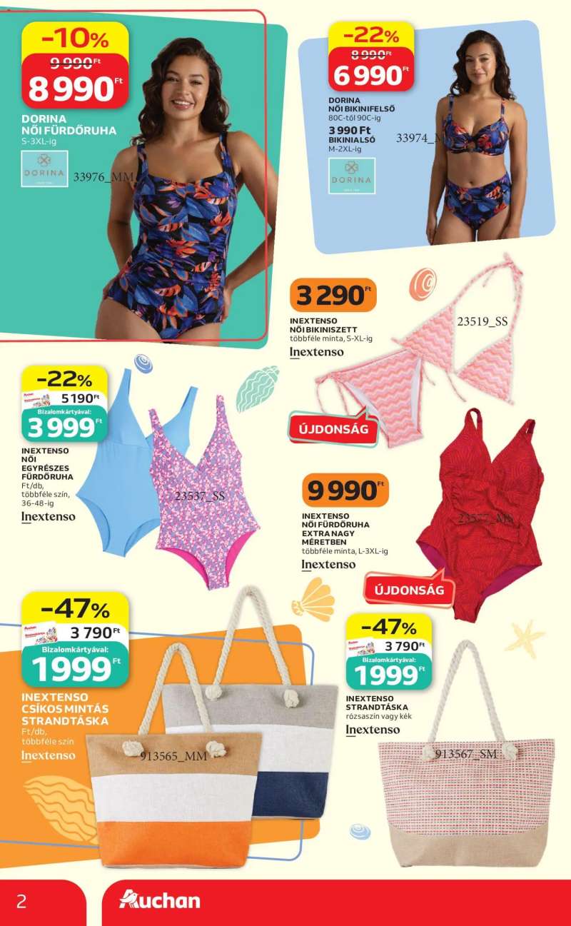 Auchan Auchan Szezonnyitó Strand katalógus 2 oldal