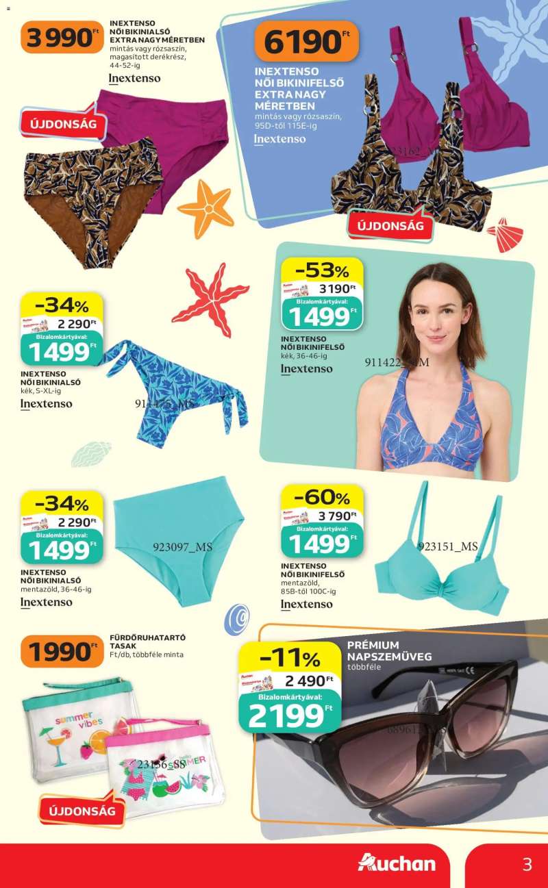 Auchan Auchan Szezonnyitó Strand katalógus 3 oldal