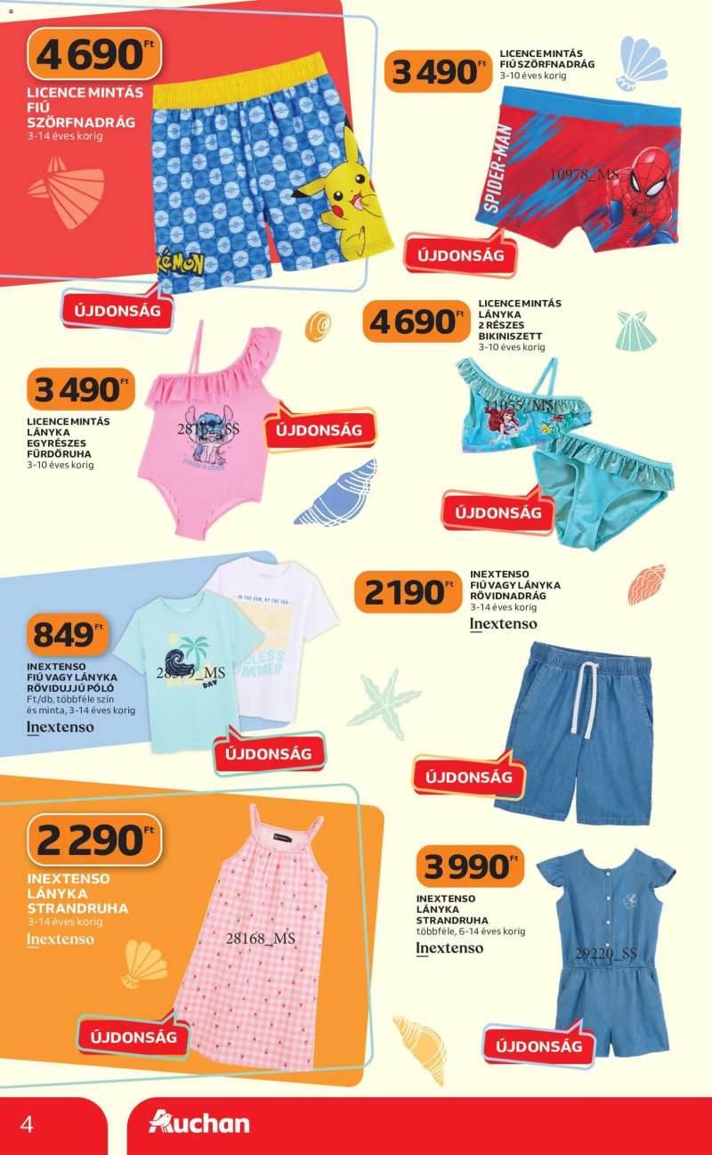 Auchan Auchan Szezonnyitó Strand katalógus 4 oldal