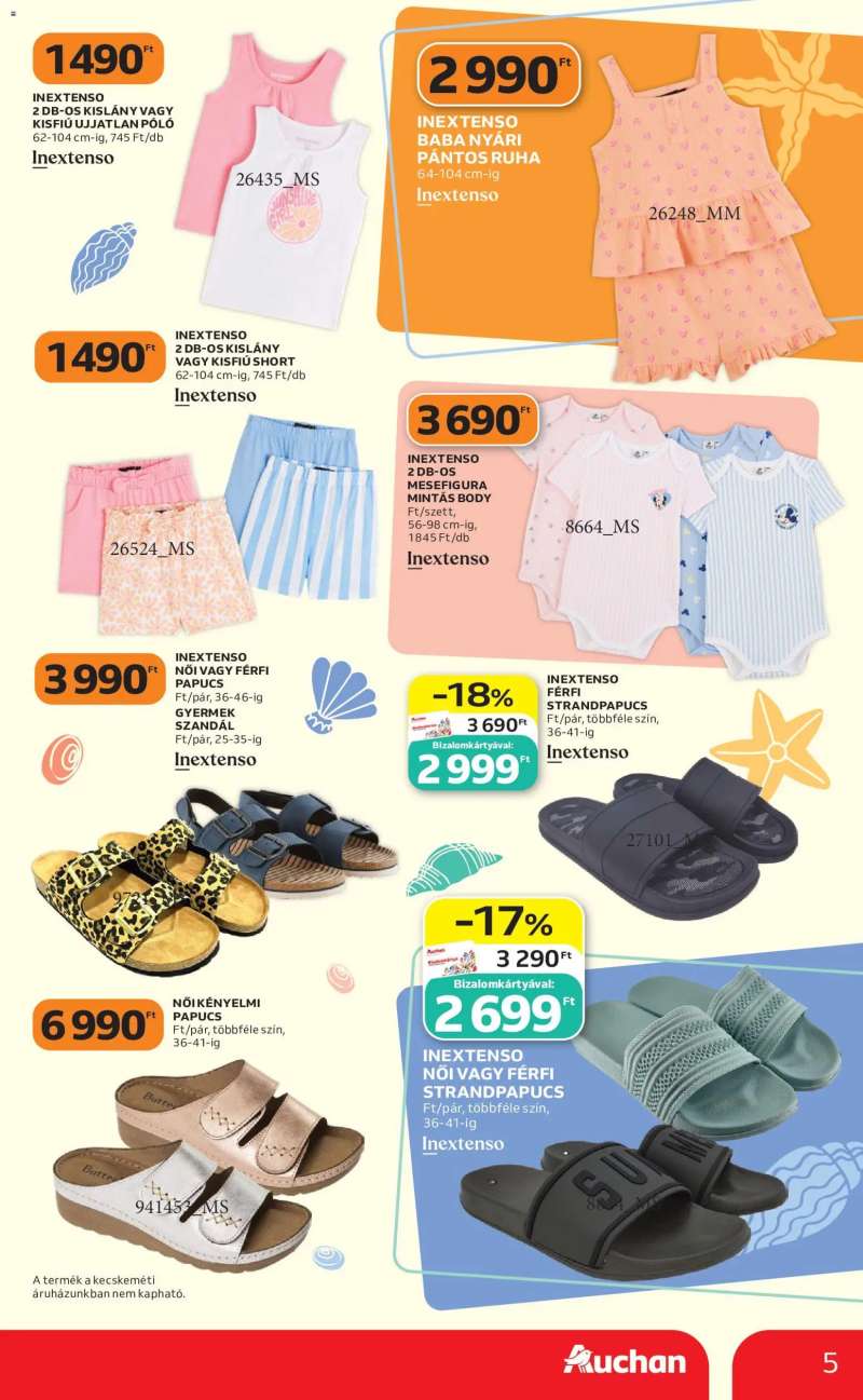 Auchan Auchan Szezonnyitó Strand katalógus 5 oldal