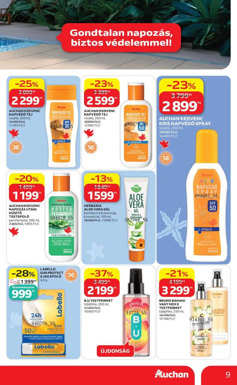 Auchan Auchan Szezonnyitó Strand katalógus 9 oldal
