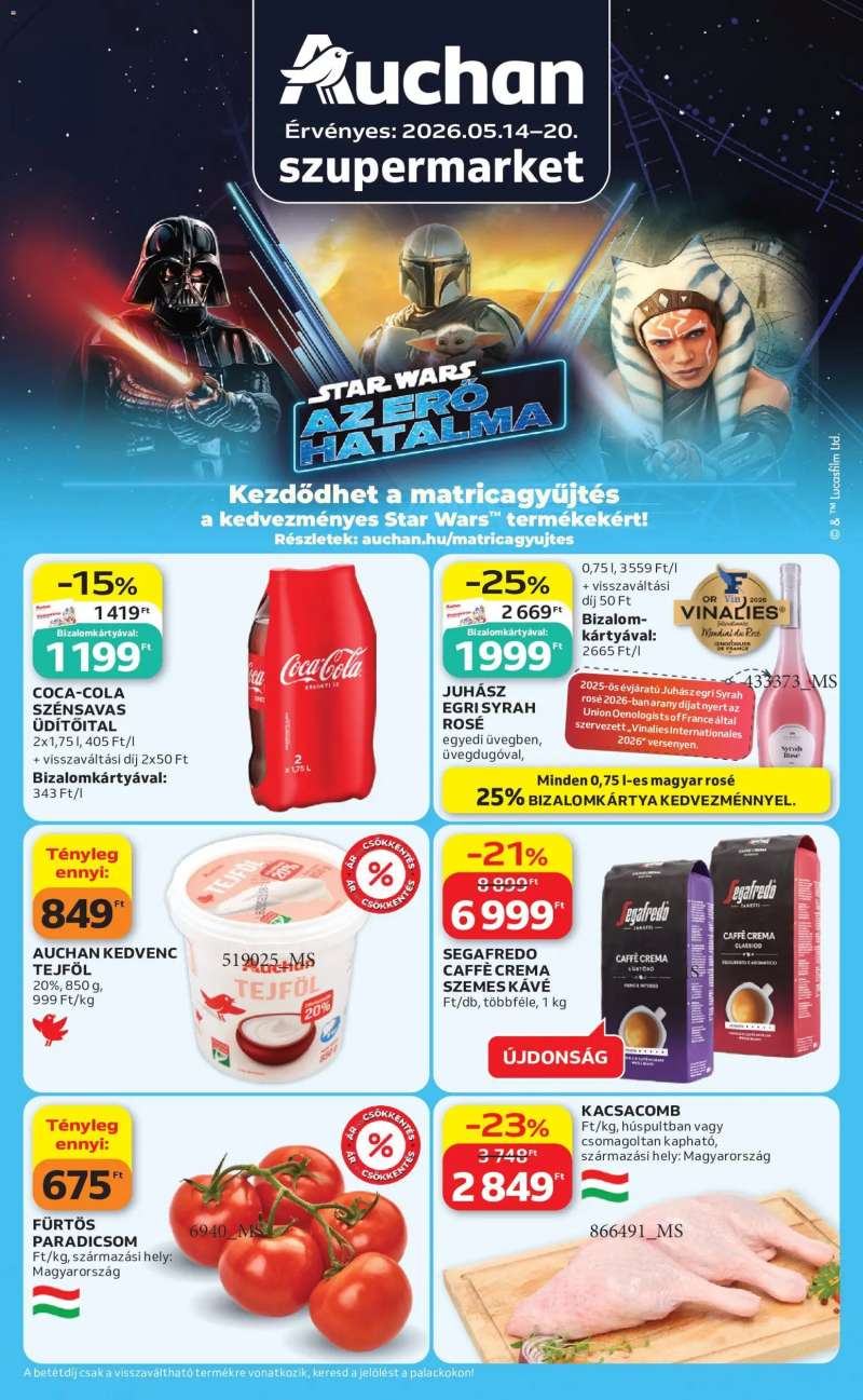 Auchan Auchan Szupermarket akciós újság 1 oldal