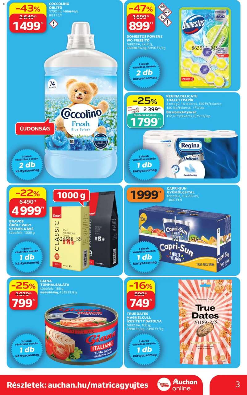 Auchan Auchan Szupermarket akciós újság 3 oldal