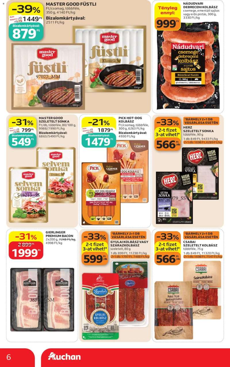 Auchan Auchan Szupermarket akciós újság 6 oldal