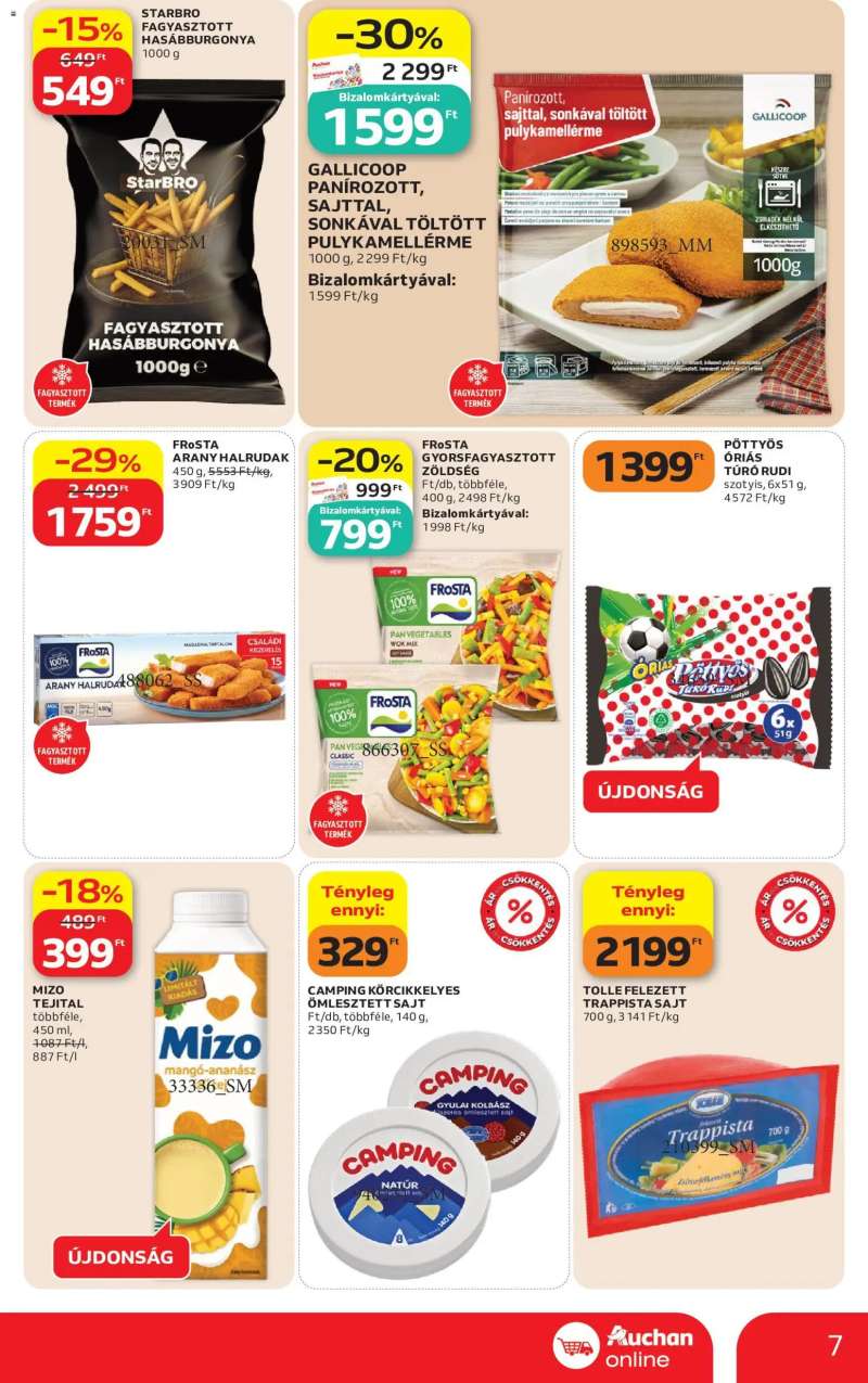 Auchan Auchan Szupermarket akciós újság 7 oldal
