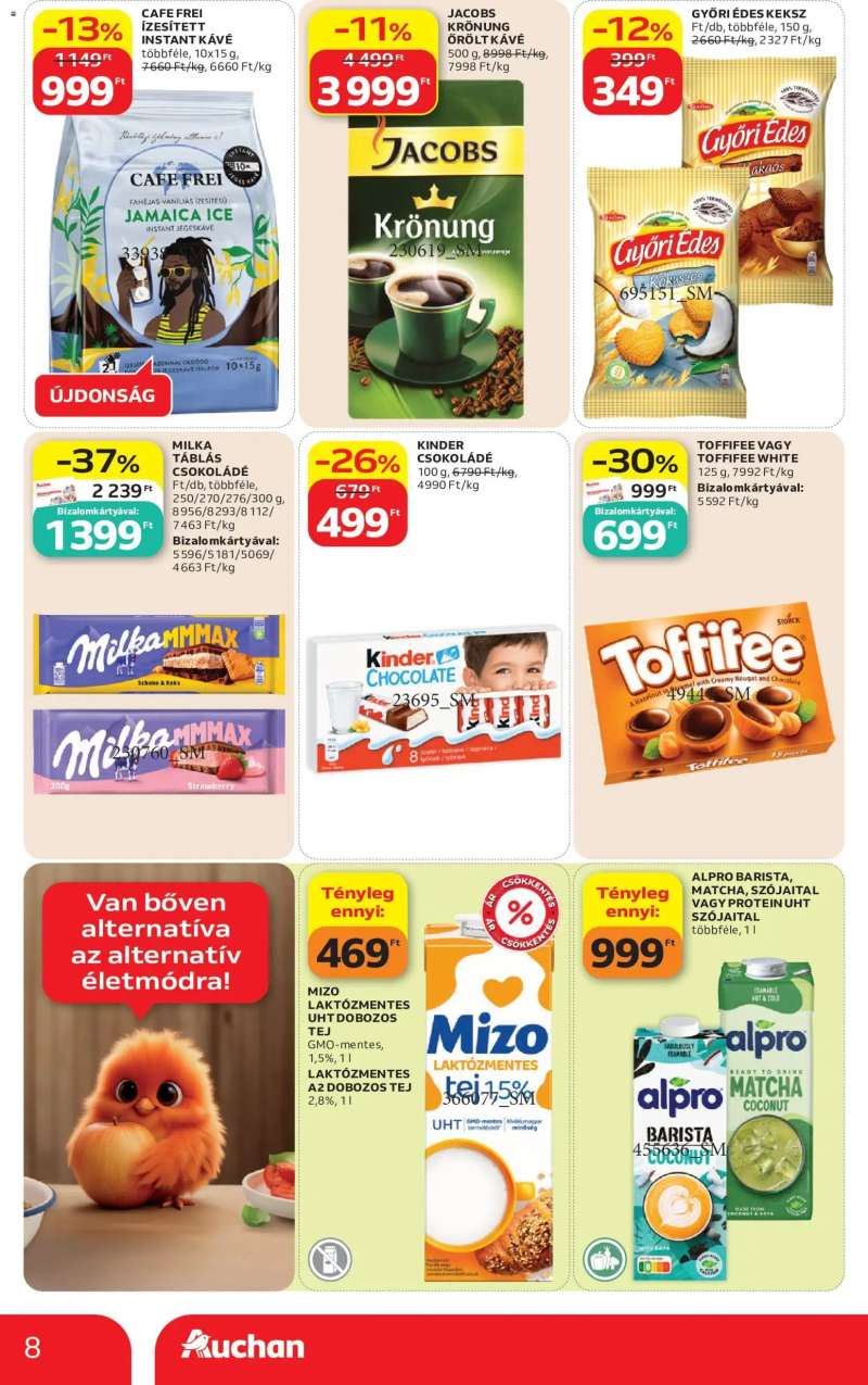Auchan Auchan Szupermarket akciós újság 8 oldal