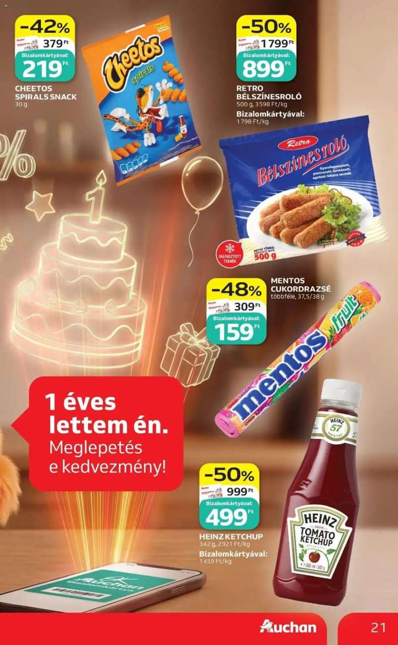 Auchan Auchan újság érvényessége 2026.05.27-ig 21 oldal