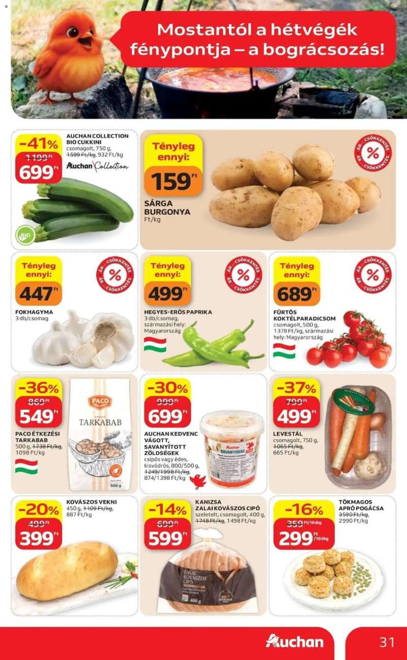 Auchan Auchan újság érvényessége 2026.05.27-ig 31 oldal