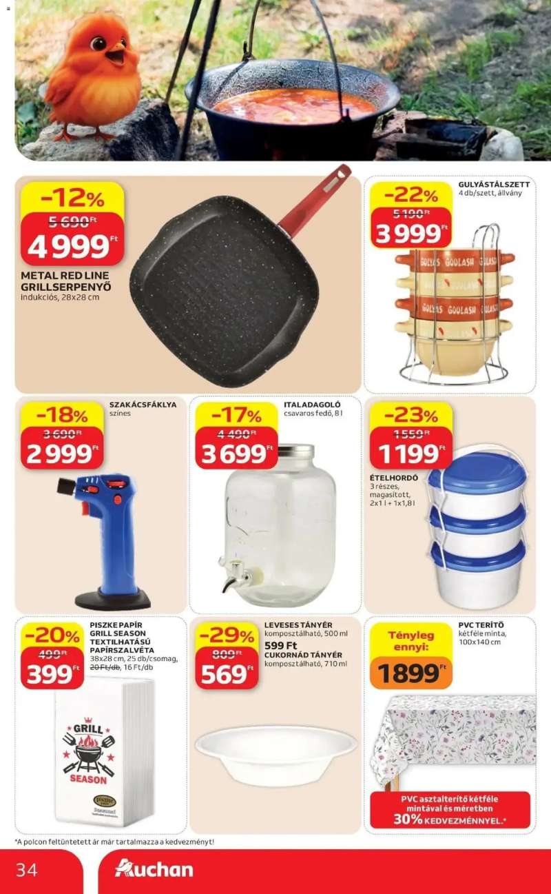 Auchan Auchan újság érvényessége 2026.05.27-ig 34 oldal