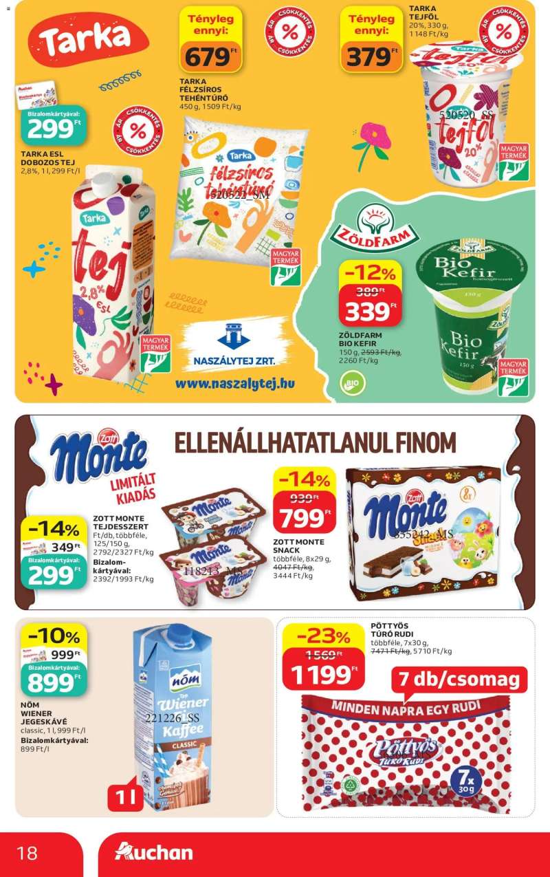 Auchan Auchan akciós újság 18 oldal