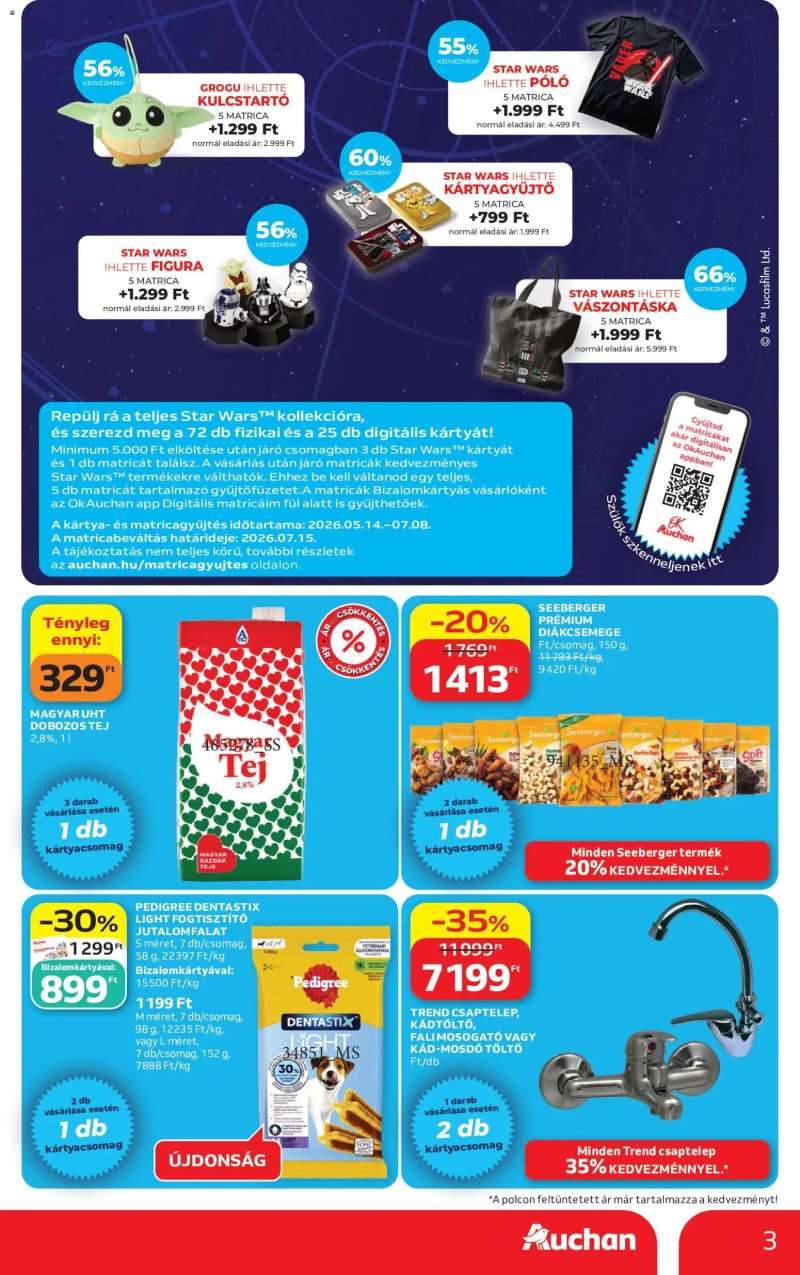 Auchan Auchan akciós újság 3 oldal