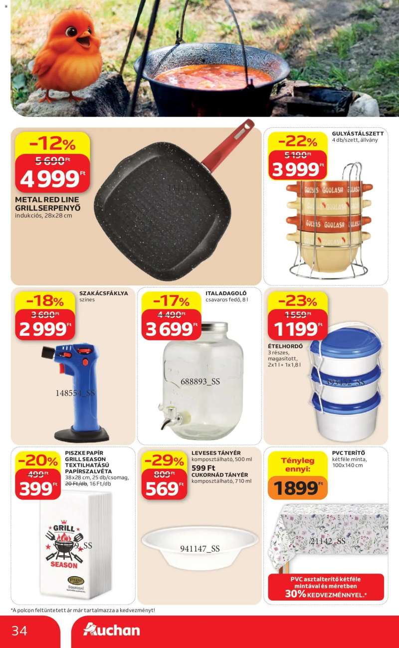 Auchan Auchan akciós újság 34 oldal
