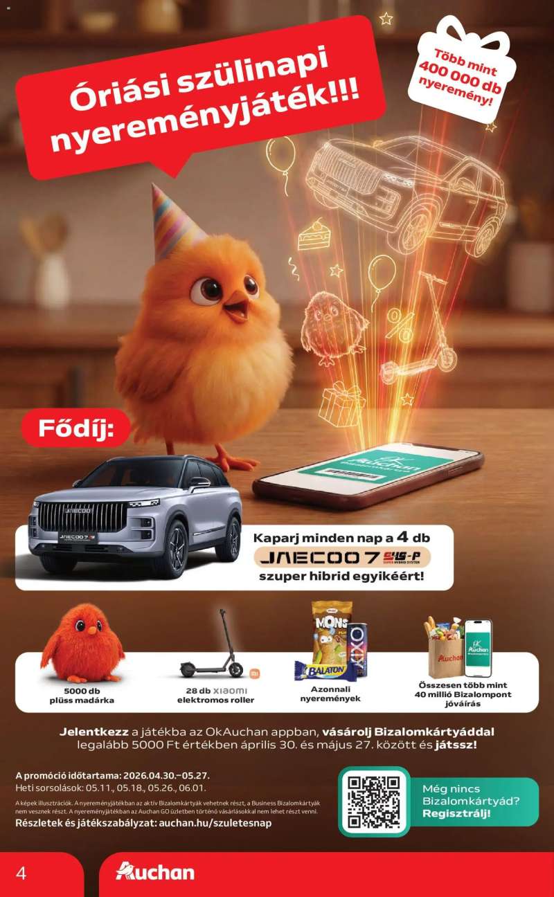Auchan Auchan akciós újság 4 oldal