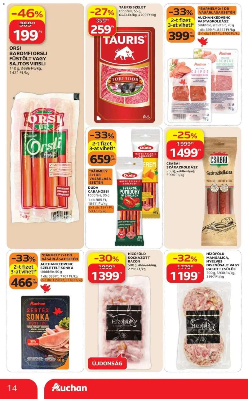 Auchan Auchan akciós újság Budapest 14 oldal