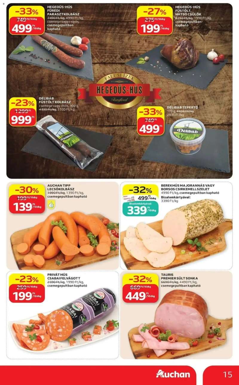 Auchan Auchan akciós újság Budapest 15 oldal