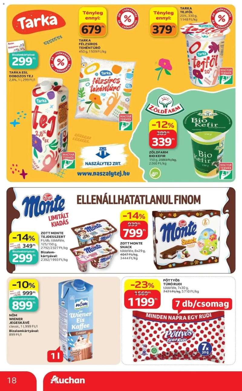 Auchan Auchan akciós újság Budapest 18 oldal