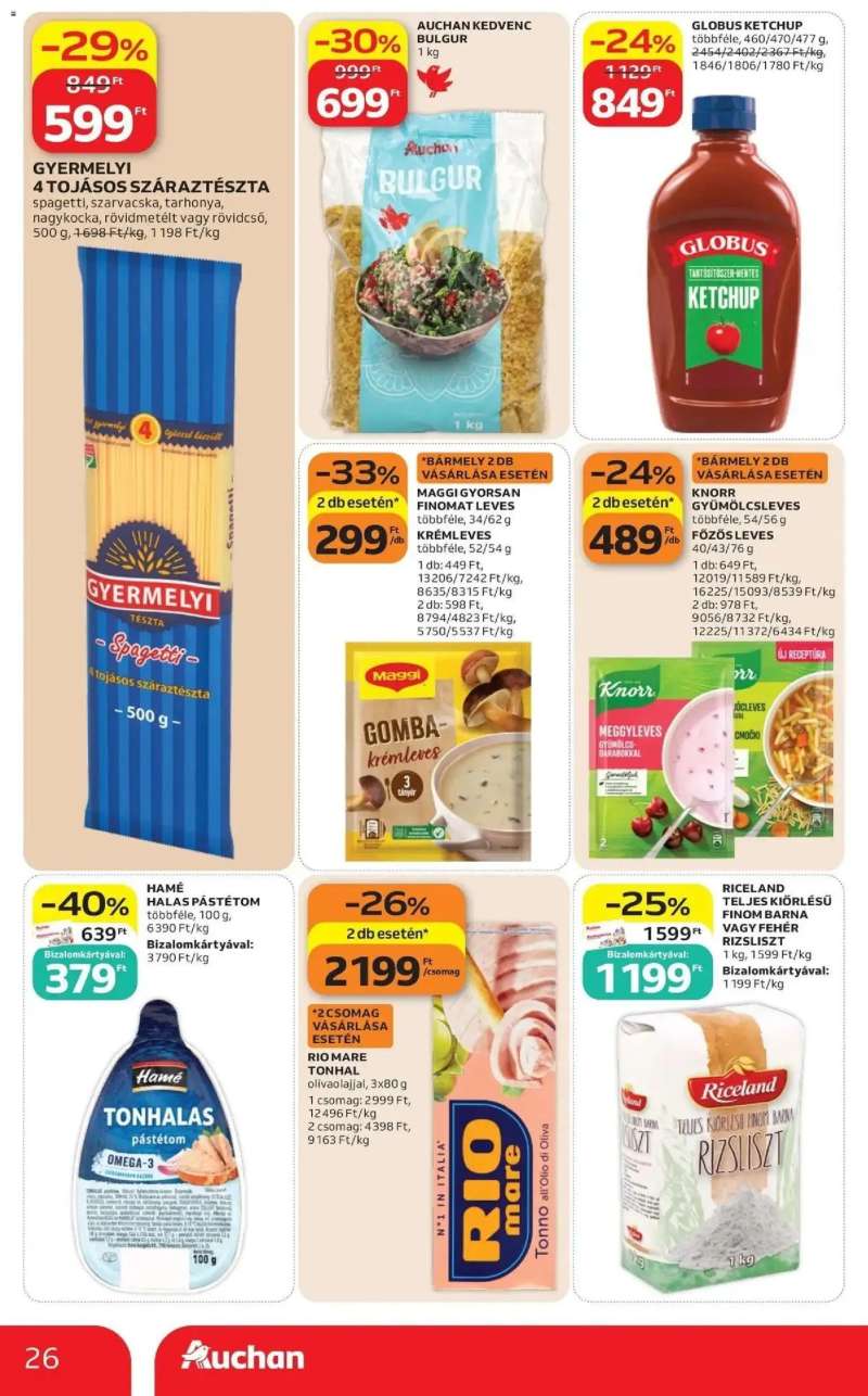 Auchan Auchan akciós újság Budapest 26 oldal