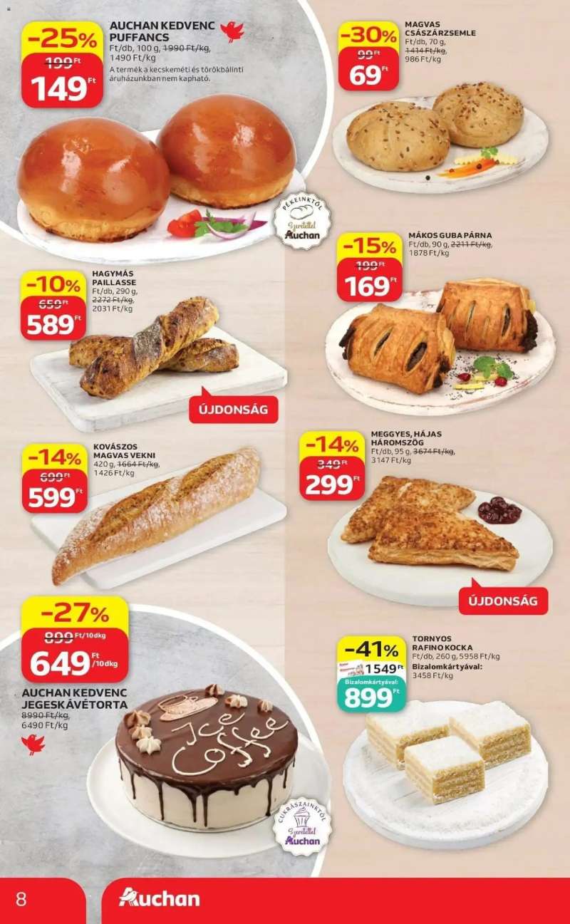 Auchan Auchan akciós újság Budapest 8 oldal