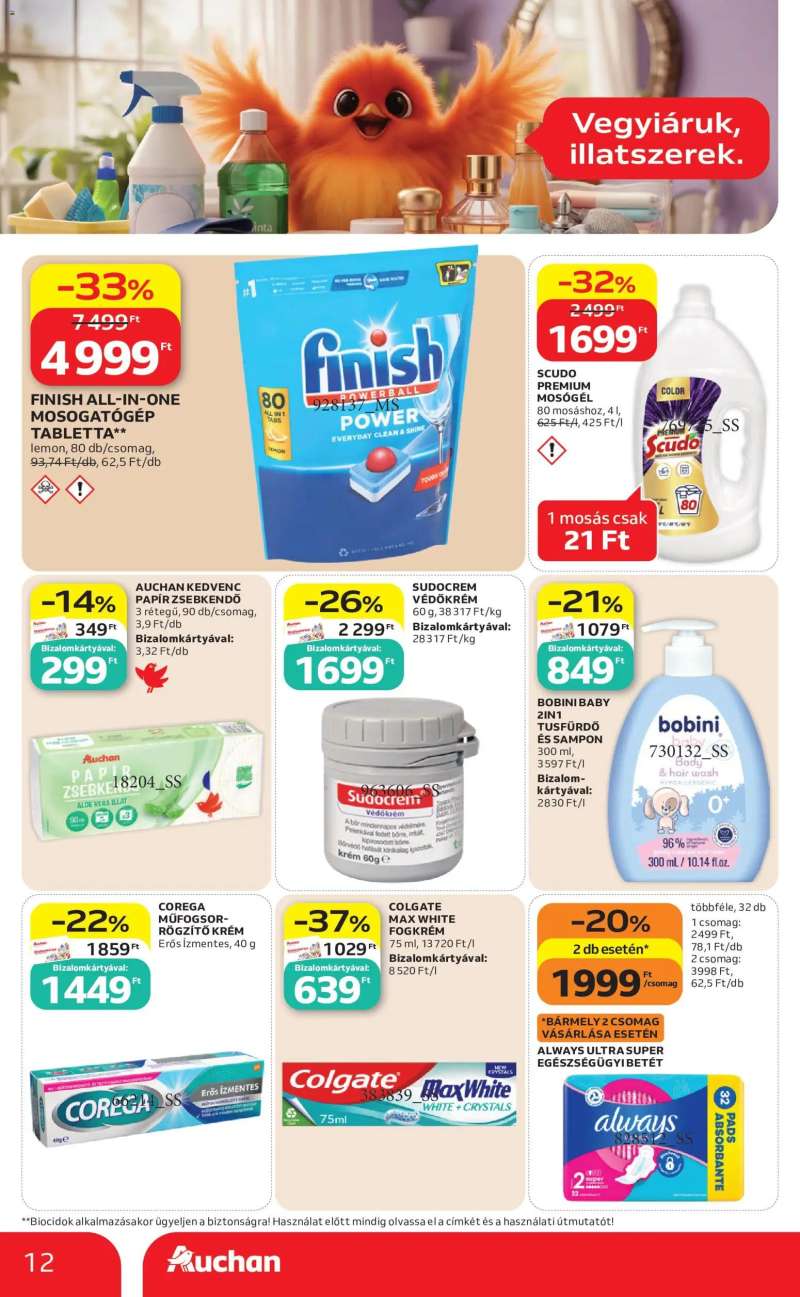 Auchan Auchan Szupermarket akciós újság 12 oldal
