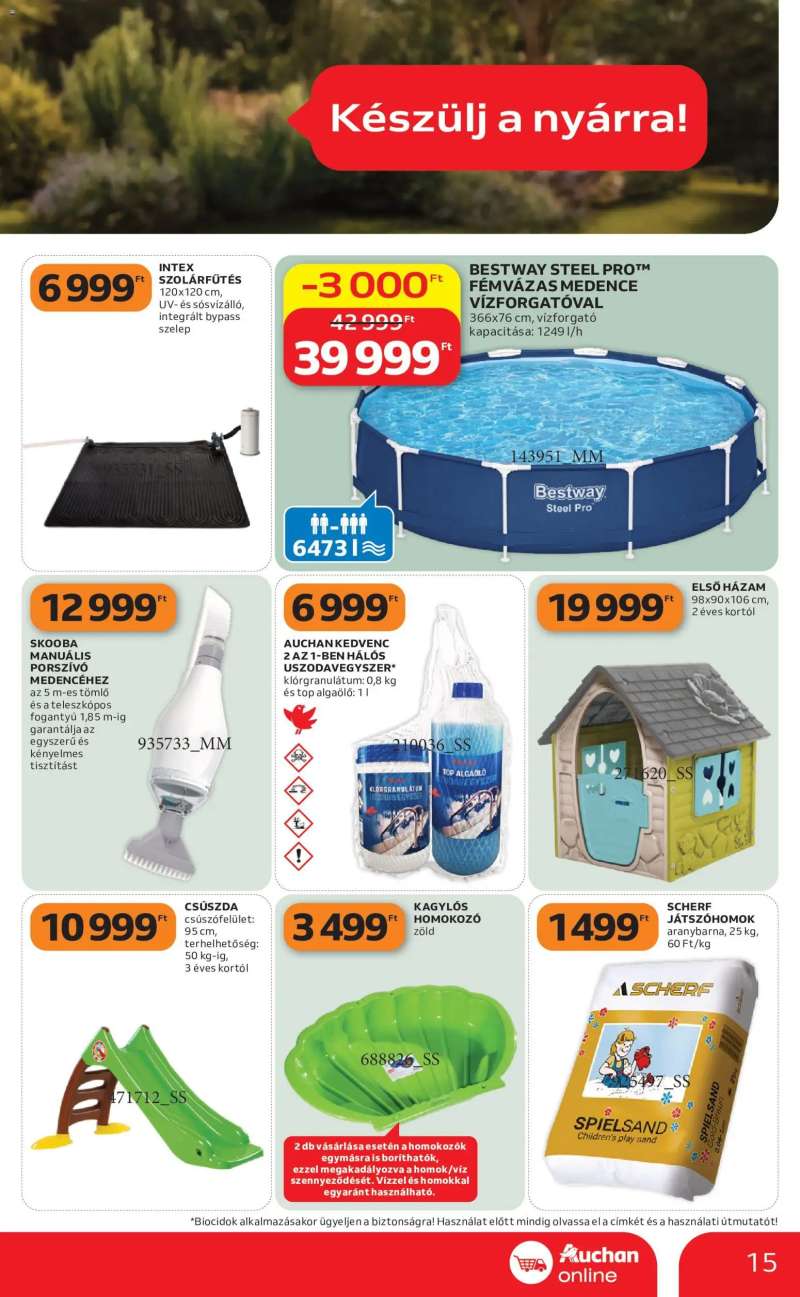 Auchan Auchan Szupermarket akciós újság 15 oldal