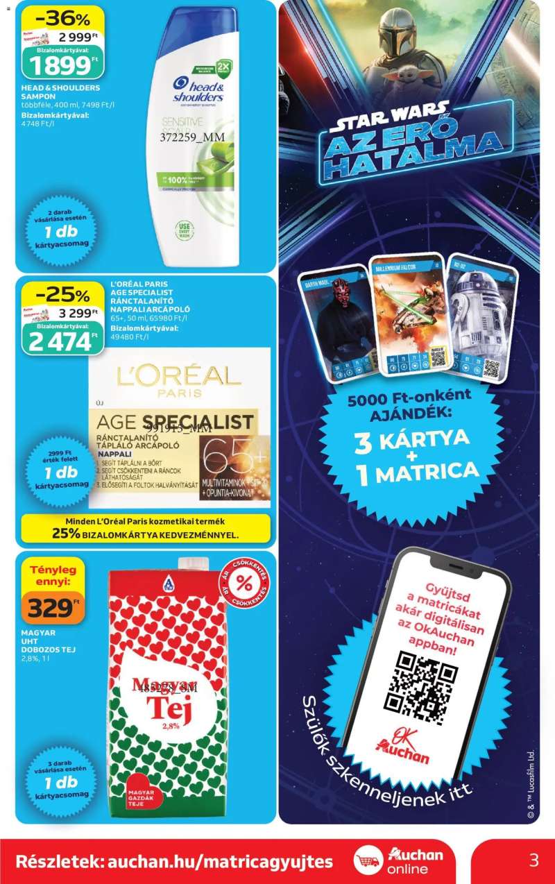 Auchan Auchan Szupermarket akciós újság 3 oldal