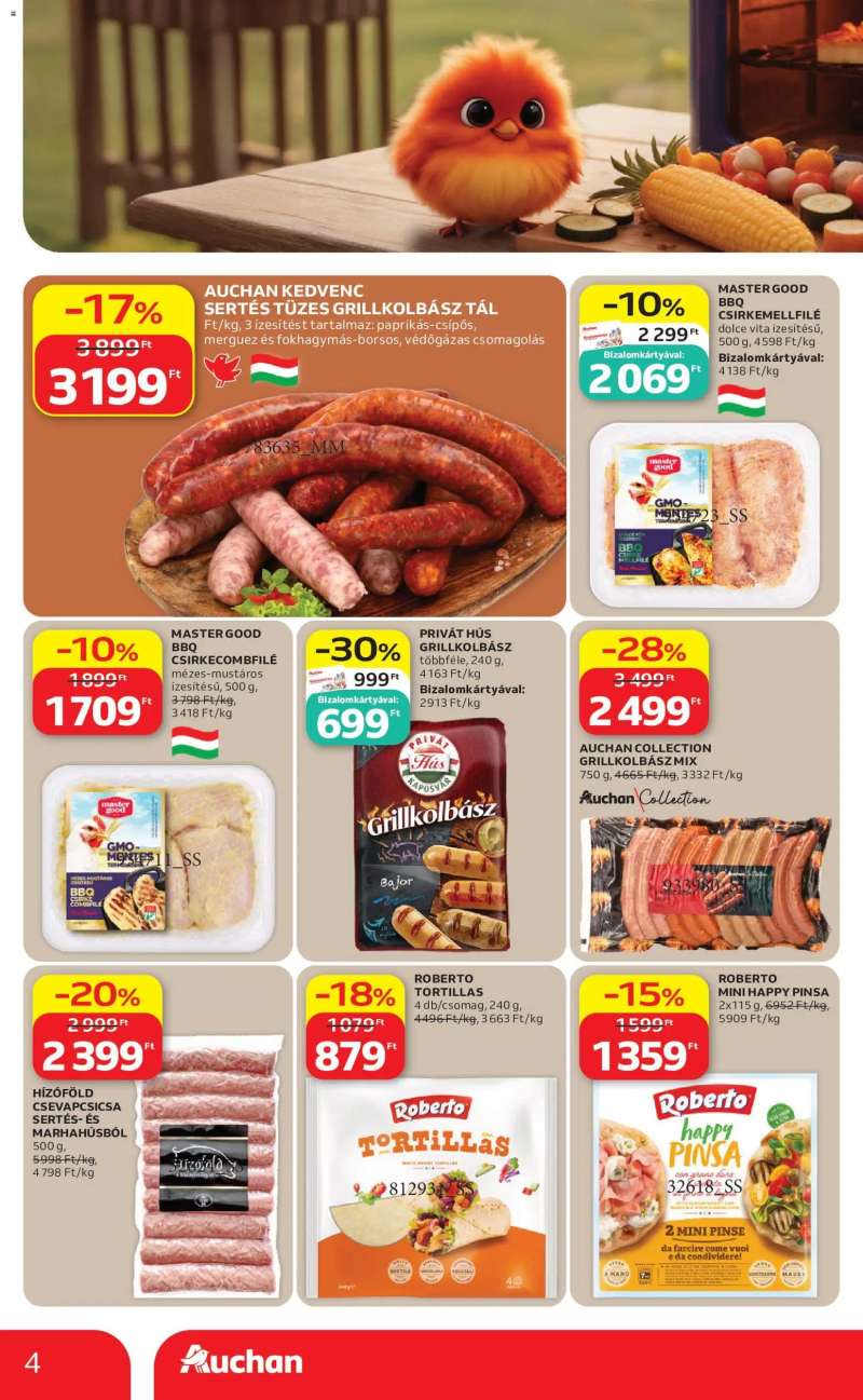 Auchan Auchan Szupermarket akciós újság 4 oldal