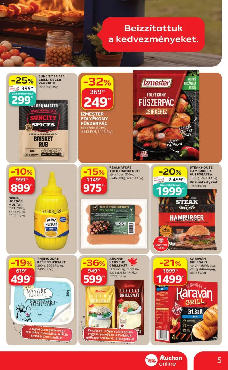 Auchan Auchan Szupermarket akciós újság 5 oldal
