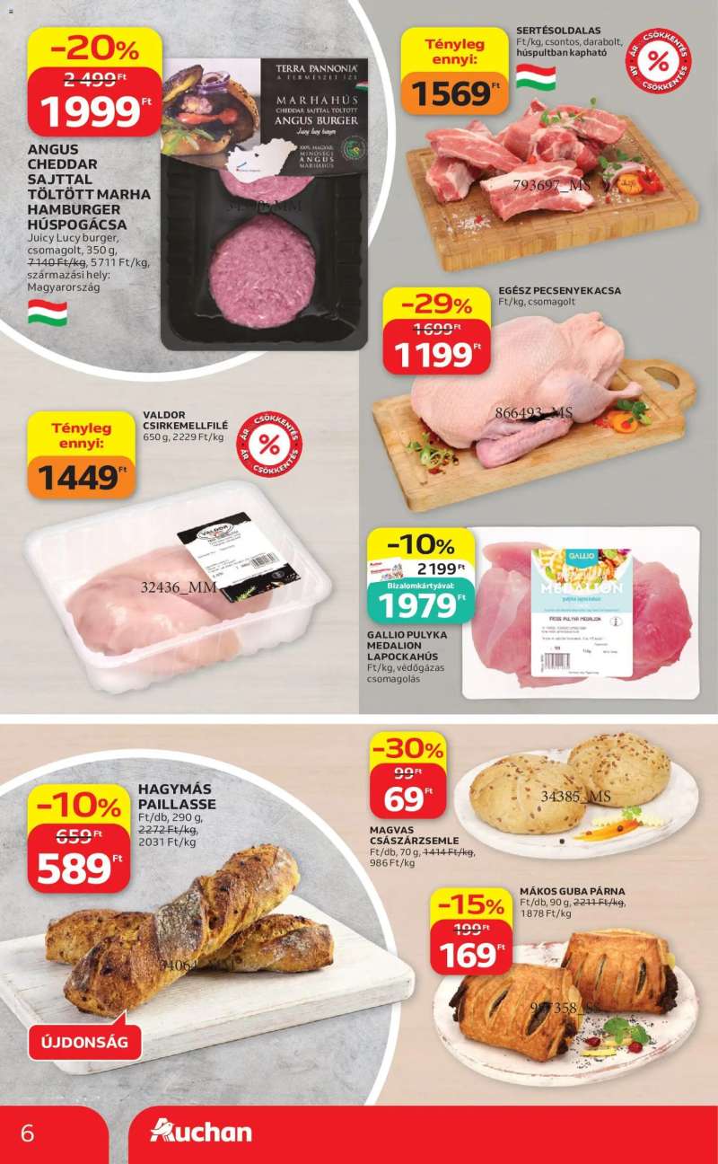 Auchan Auchan Szupermarket akciós újság 6 oldal