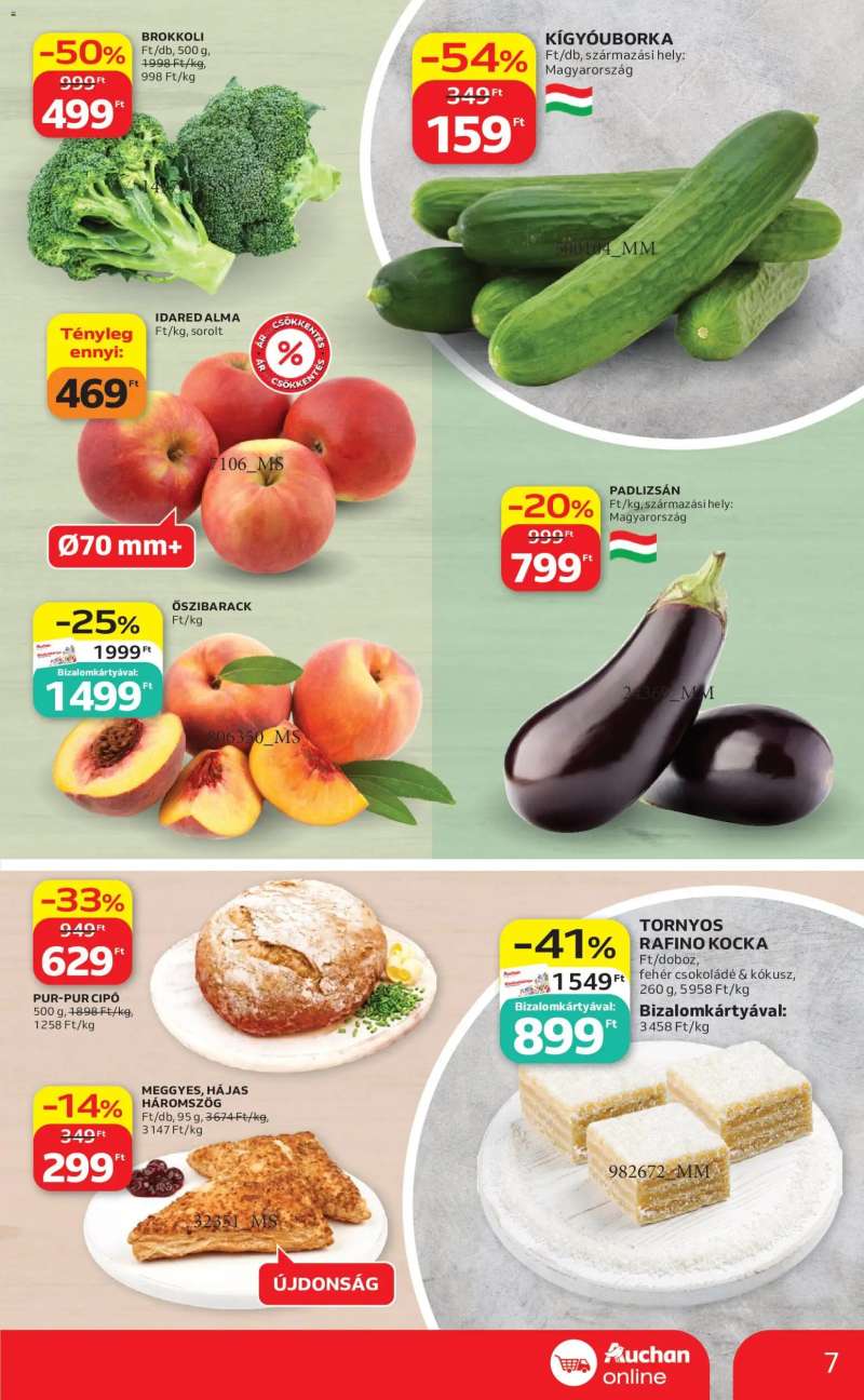 Auchan Auchan Szupermarket akciós újság 7 oldal