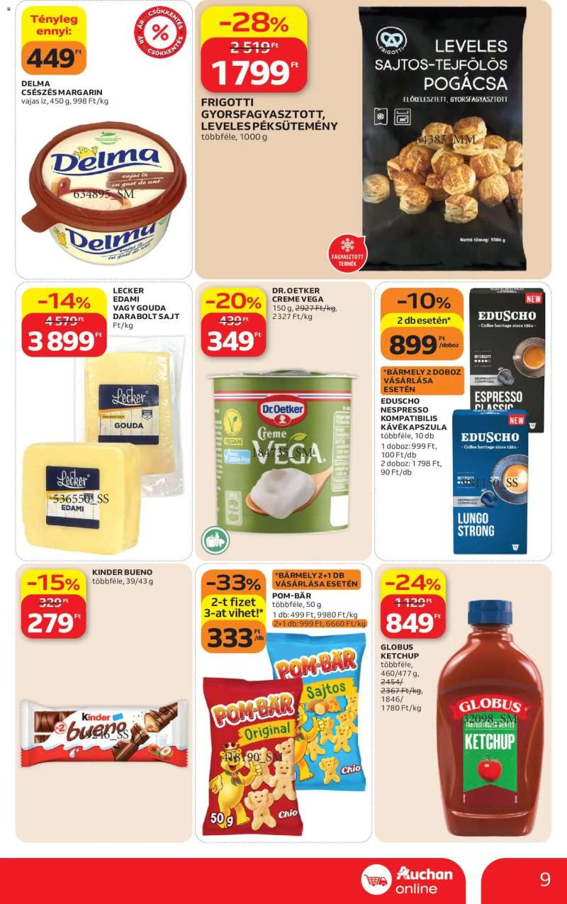 Auchan Auchan Szupermarket akciós újság 9 oldal