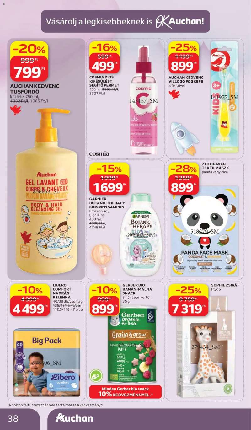 Auchan Auchan akciós újság 38 oldal