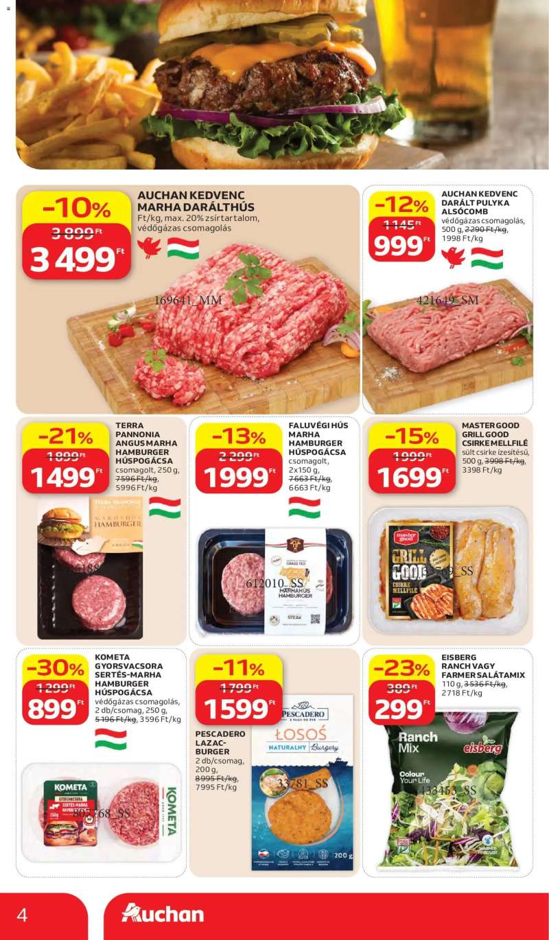 Auchan Auchan akciós újság 4 oldal