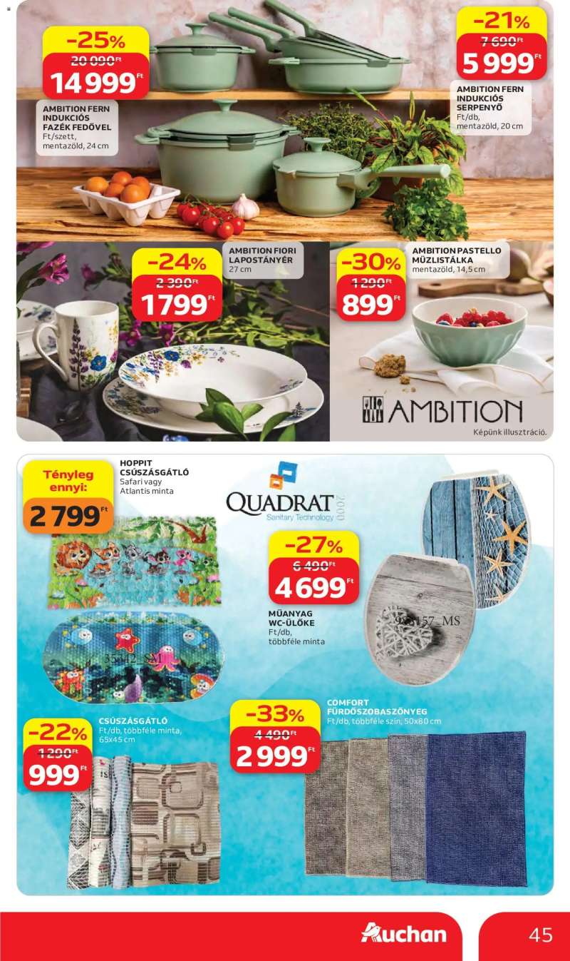 Auchan Auchan akciós újság 45 oldal