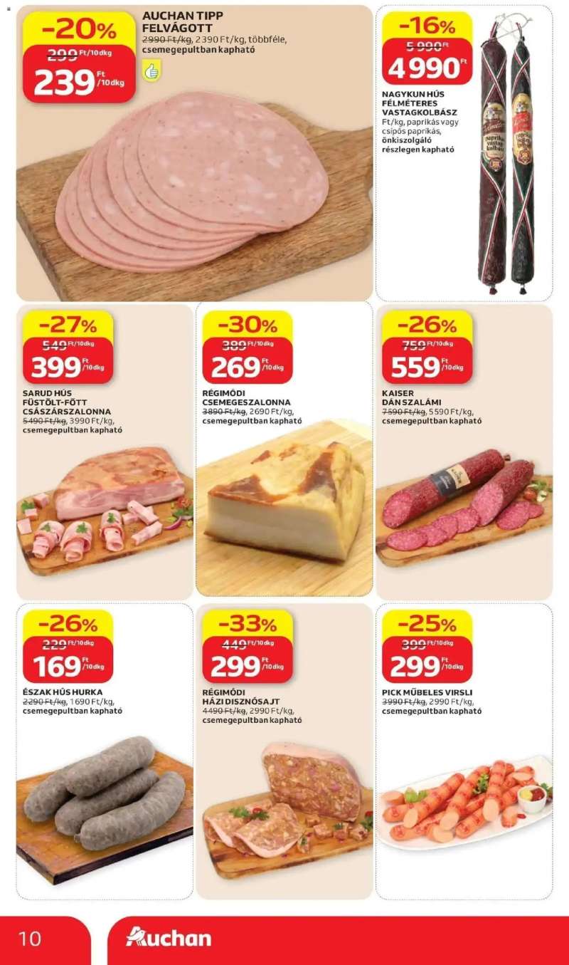Auchan Auchan akciós újság Budapest 10 oldal