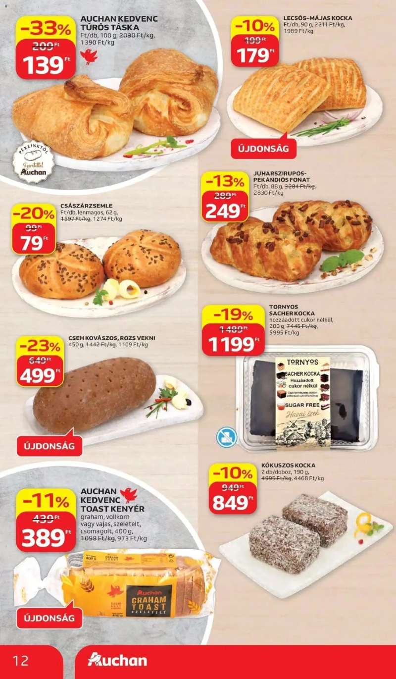 Auchan Auchan akciós újság Budapest 12 oldal