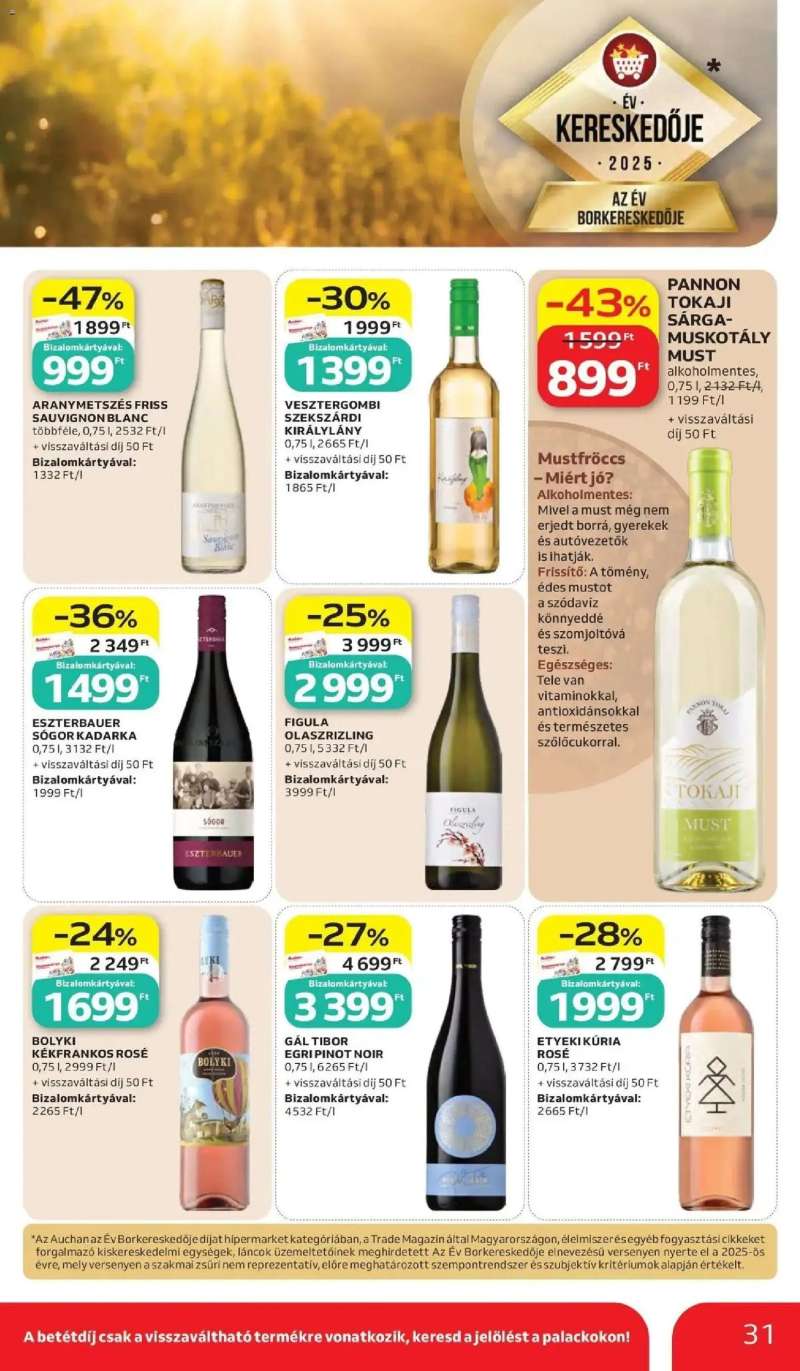 Auchan Auchan akciós újság Budapest 31 oldal
