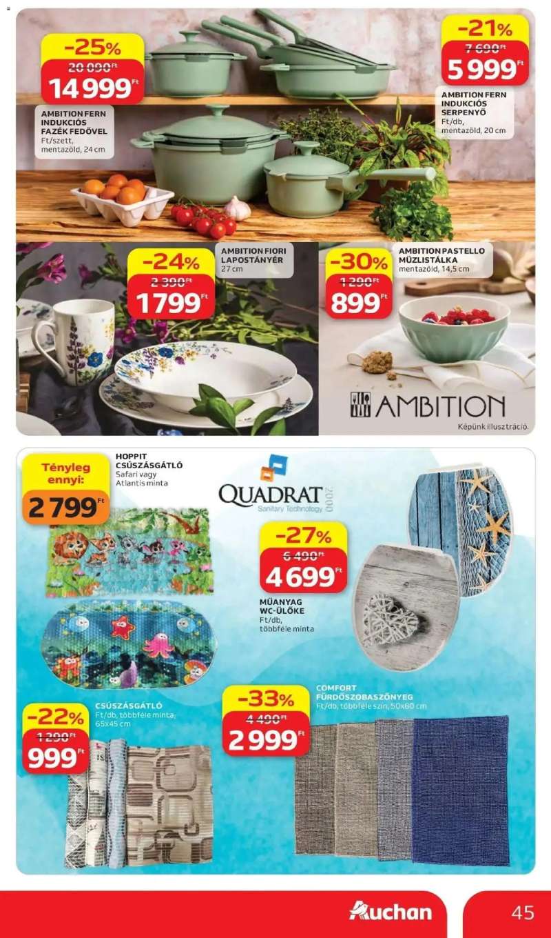 Auchan Auchan akciós újság Budapest 45 oldal
