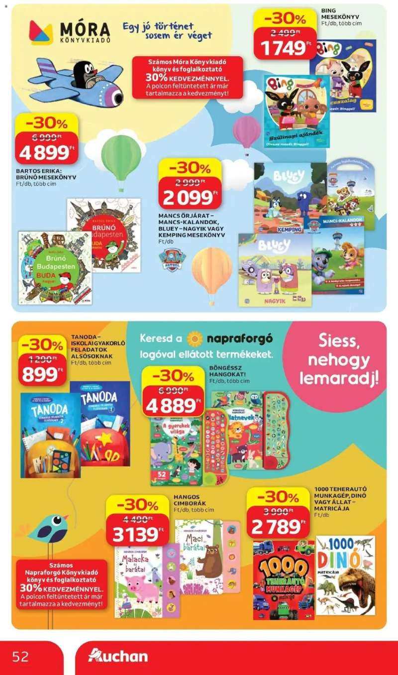 Auchan Auchan akciós újság Budapest 52 oldal